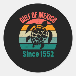 Pegatina Redonda Golfo De México Fue Y Será Para Siempre 2025