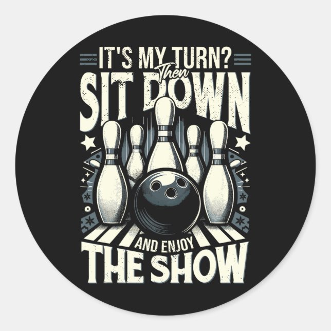 Pegatina Redonda Golpe de garete (Anverso)