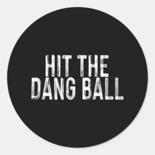 Pegatina Redonda Golpear a la banda Ll1