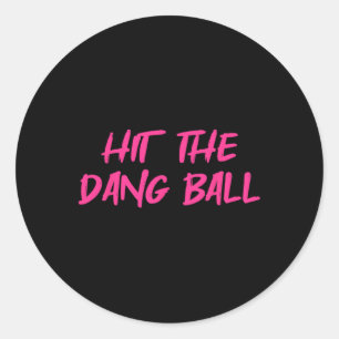 Pegatina Redonda Golpear a la banda Ll2