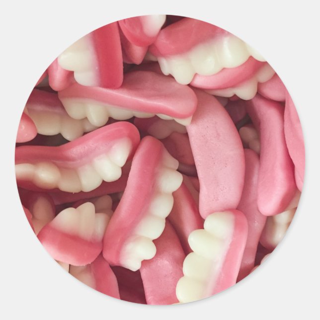 Pegatina Redonda Goma de yum (Anverso)