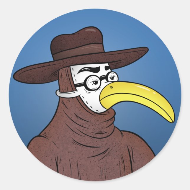 Pegatina Redonda GomerBlog (Anverso)