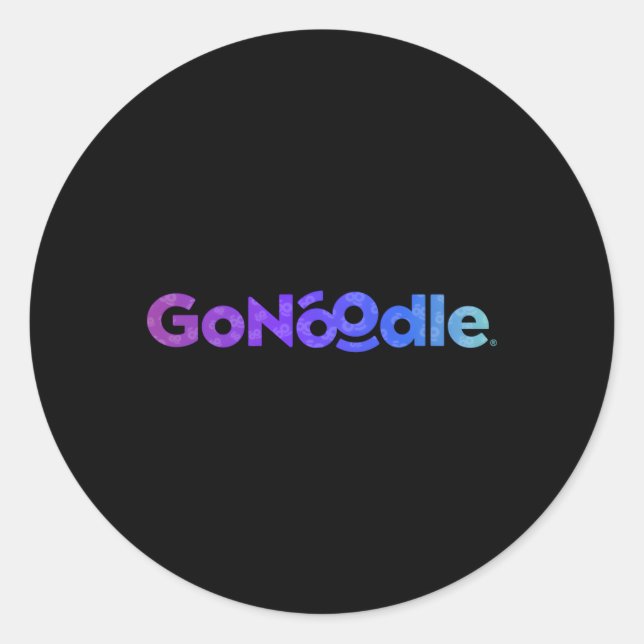 Pegatina Redonda Gonoodle (Anverso)