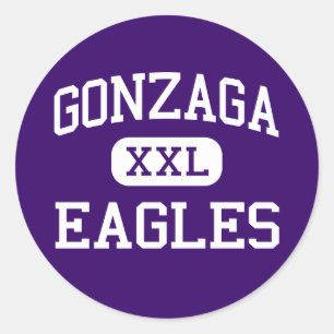 Pegatina Redonda Gonzaga - Eagles - College - Washington