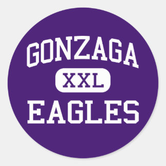 Pegatina Redonda Gonzaga - Eagles - College - Washington