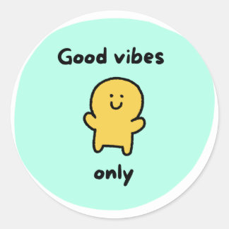 Pegatina Redonda Good vives Sticket