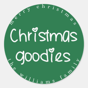 Pegatina Redonda Goodies - Green personalizado