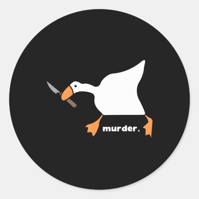 Pegatina Redonda Goose (Anverso)