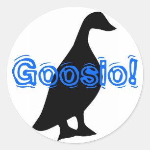 Pegatina Redonda ¡Goosio!