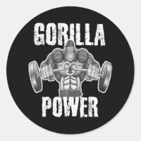Gorila Power Weightlifo Fantasma Músculo Enfadado