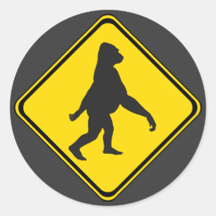 Pegatina Redonda ¡Gorilas Xing!