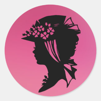 Pegatina Redonda Gorra 18 hielo rosa AH2010