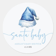 Gorra azul de Santa Bebé Navidades Holiday Baby Sh