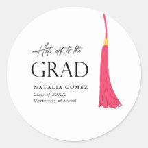 Gorras A Graduación De Tassel Rosa Y Oro