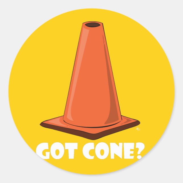 Pegatina Redonda GOT CONE 1t (Anverso)