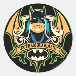 Pegatina Redonda Gotham Guardian