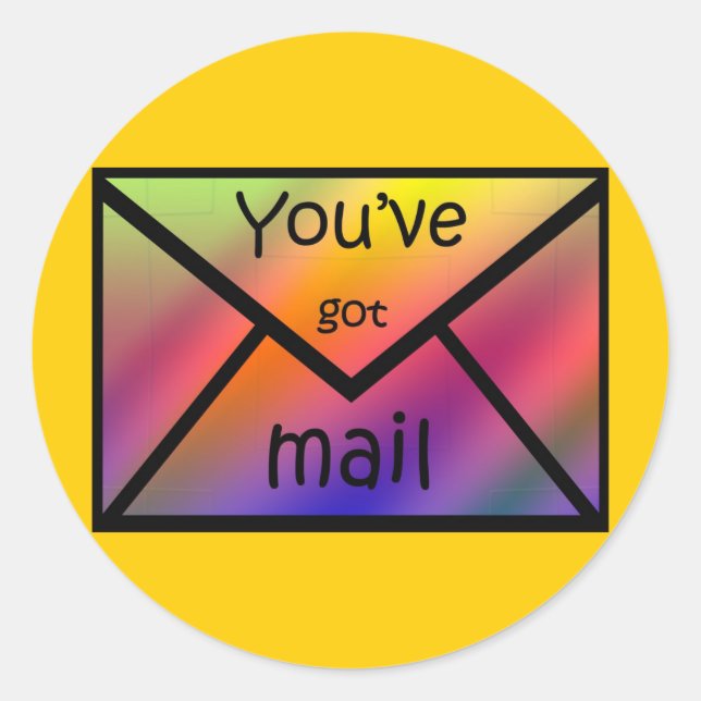 Pegatina Redonda gotmail (Anverso)