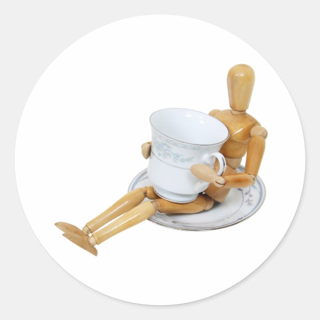 Pegatina Redonda GottaHaveCoffee030709 (Anverso)