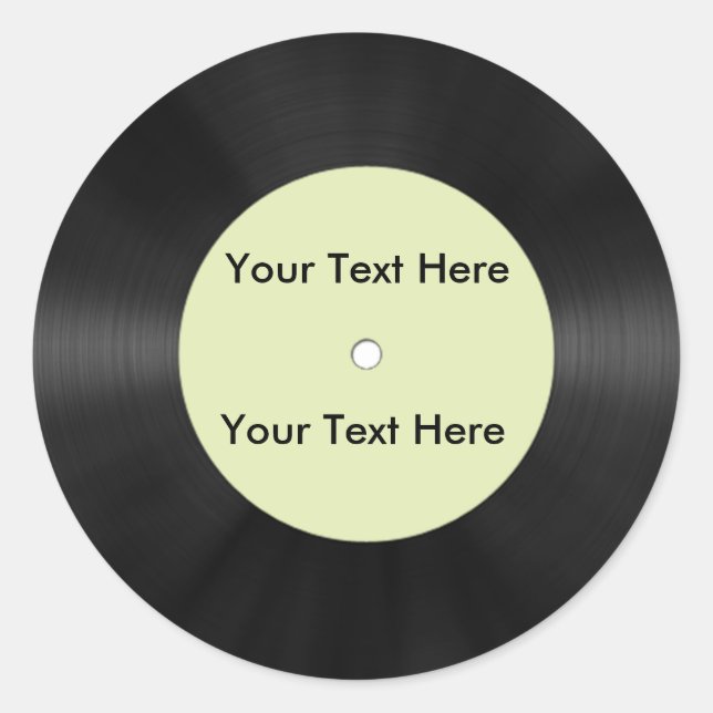 Pegatina Redonda Grabación (Anverso)