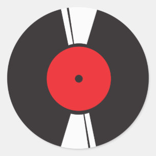 Pegatina Redonda Grabación