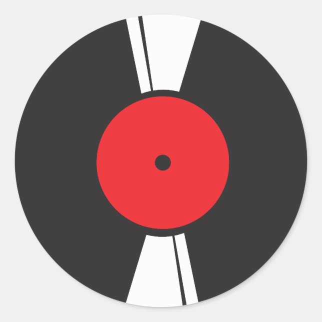 Pegatina Redonda Grabación (Anverso)