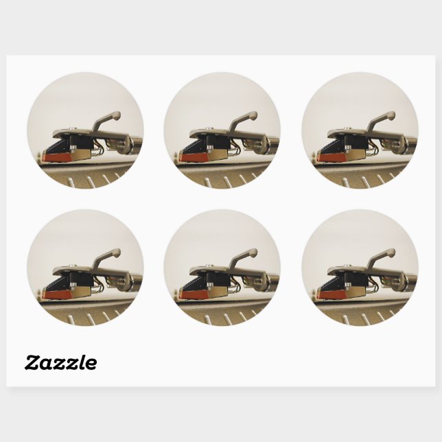 Pegatina Redonda Grabación de macro de cartucho - (Hoja)