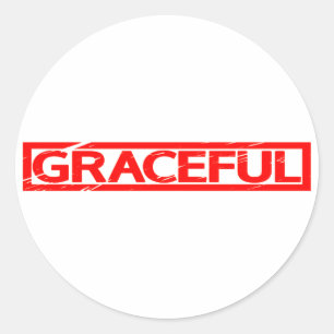 Pegatina Redonda Graceful Stamp