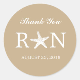 Pegatina Redonda Graceus Starfish | BODA