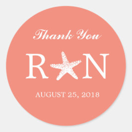 Pegatina Redonda Graceus Starfish | BODA