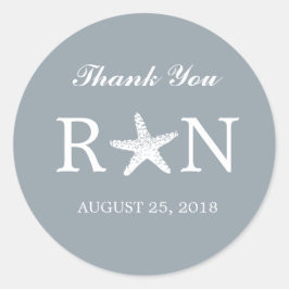 Pegatina Redonda Graceus Starfish | BODA