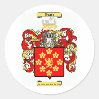 Pegatina Redonda Gracia