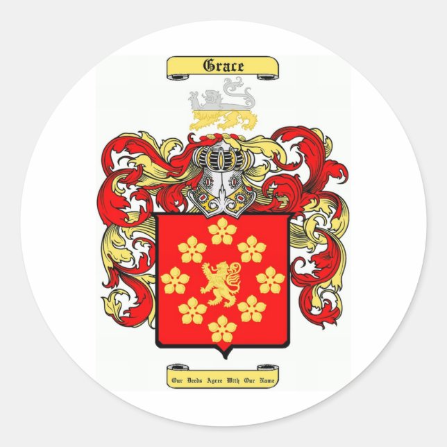 Pegatina Redonda Gracia (Anverso)