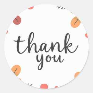 Pegatina Redonda gracias