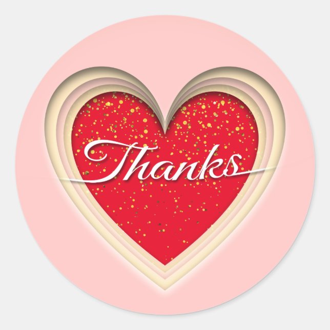 Pegatina Redonda ¡Gracias (Anverso)