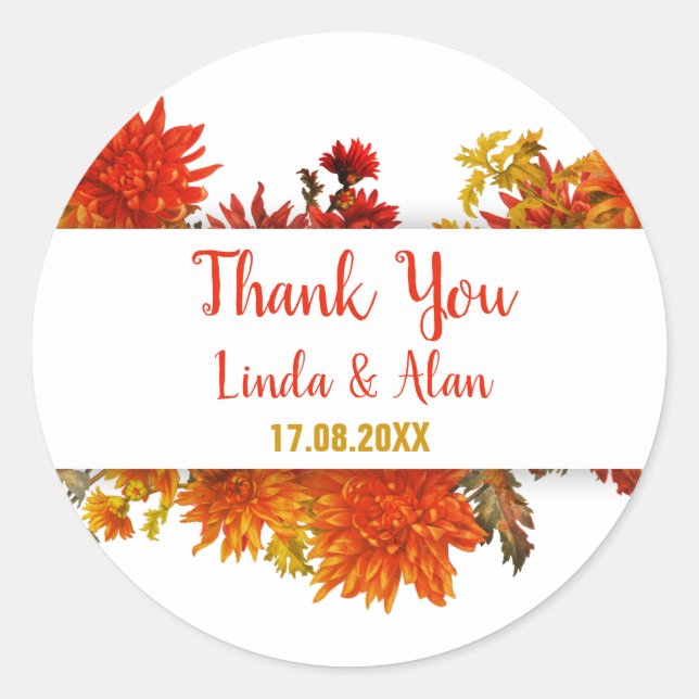 Pegatina Redonda Gracias (Anverso)