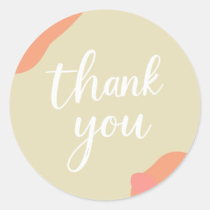 Pegatina Redonda gracias