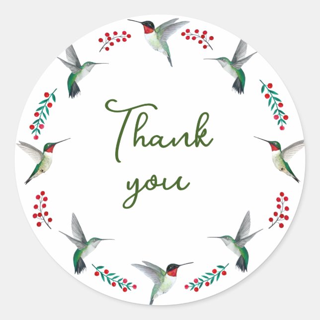 Pegatina Redonda Gracias (Anverso)