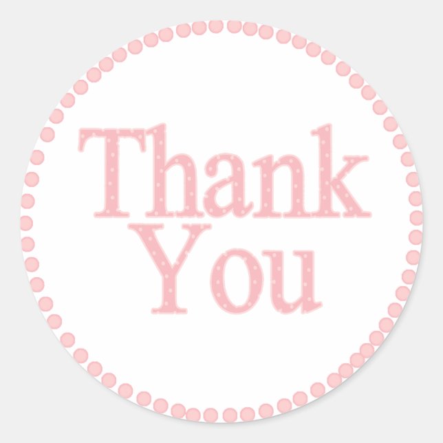 Pegatina Redonda Gracias (Anverso)