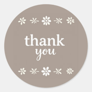 Pegatina Redonda gracias