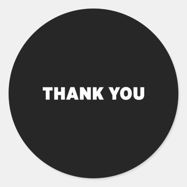 Pegatina Redonda Gracias (Anverso)