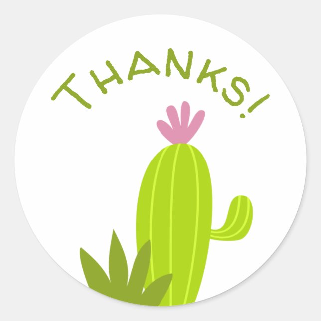 Pegatina Redonda ¡Gracias! (Anverso)