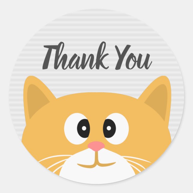 Pegatina Redonda Gracias (Anverso)