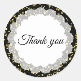 Pegatina Redonda Gracias