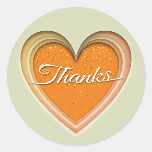 Pegatina Redonda ¡Gracias (Anverso)