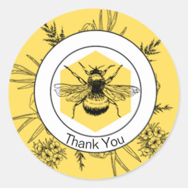 Pegatina Redonda Gracias