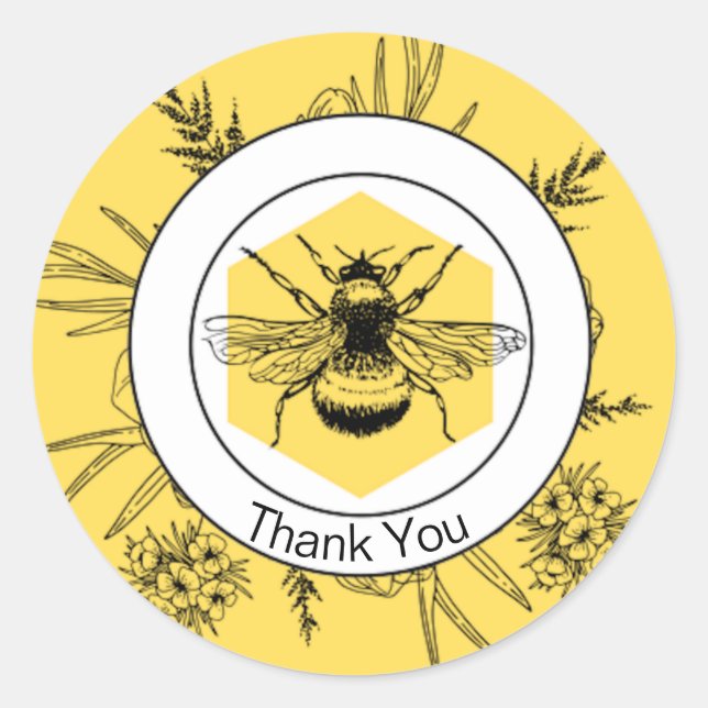 Pegatina Redonda Gracias (Anverso)