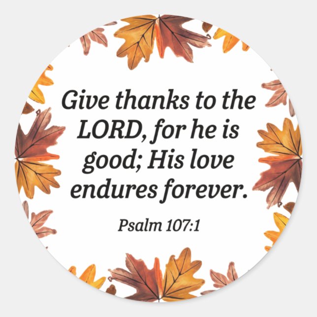 Pegatina Redonda Gracias (Anverso)