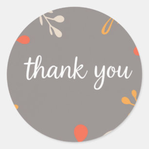 Pegatina Redonda gracias