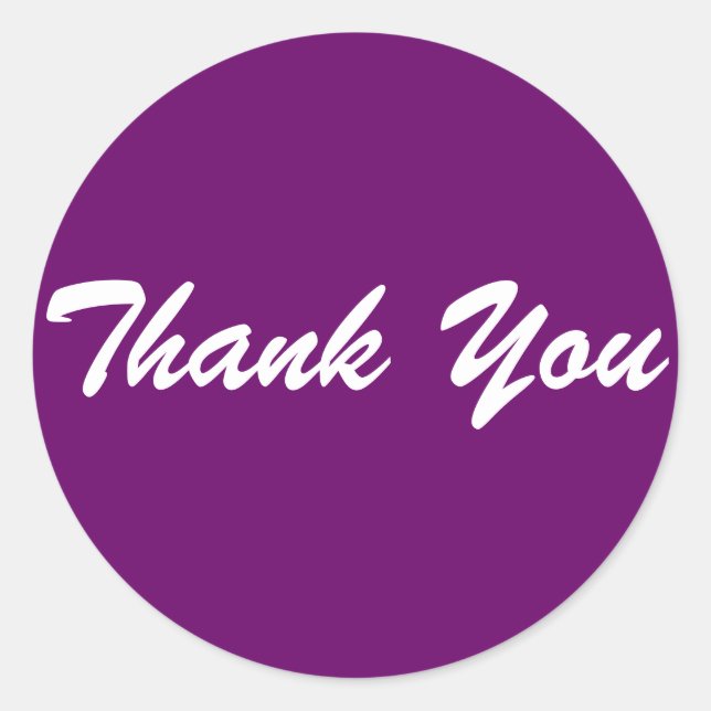 Pegatina Redonda Gracias (Anverso)