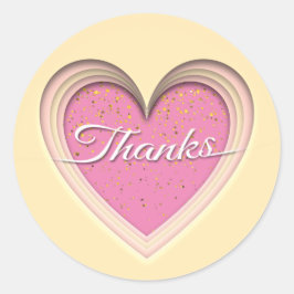 Pegatina Redonda ¡Gracias